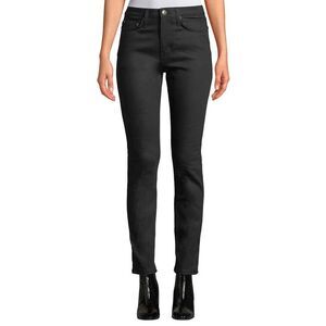 Equipment High Waist Skinny Jeans In Rinse Black Size 27